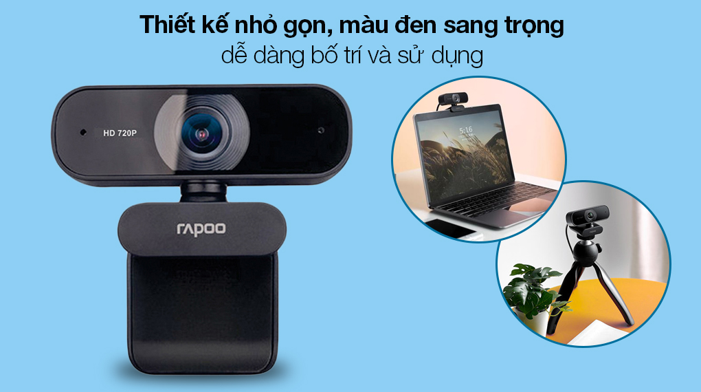 Mẫu Webcam Rapoo C200 HD 720p